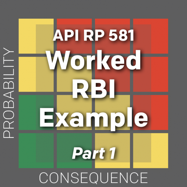 API RP 581基于风险的检验技术通过一个工作示例展示了技术问题